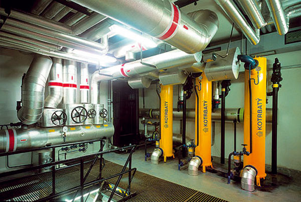 Výměník Kotrbatý v provozu
