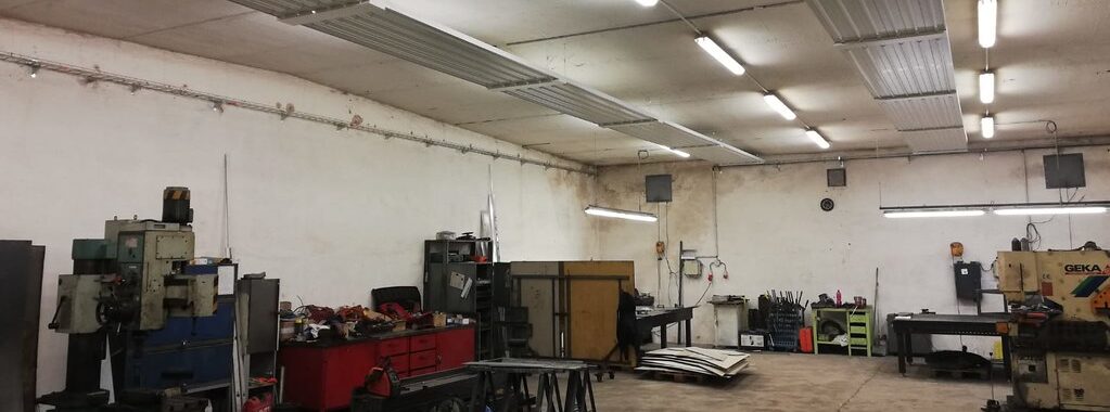 Vytápění průmyslových hal sálavými panely KSP to go