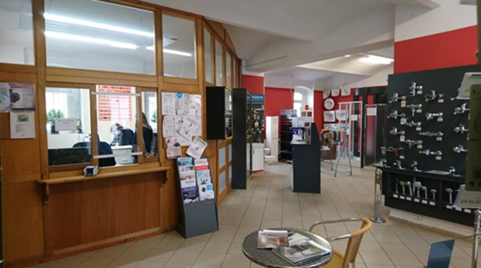 Vytápění prostoru prodejny sálavým panelem KSP to go